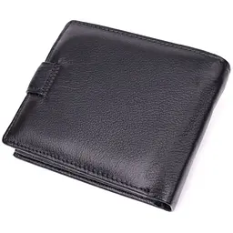 Гаманець чоловічий середнього розміру з натуральної шкіри ST Leather 22473 чорний - мініатюра 6