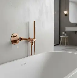 Змішувач для ванни Rea Lungo + BOX прихованого монтажу brushed copper REA-B4568 - мініатюра 2