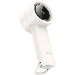 Вентилятор портативний Hoco HX63 Fashion high-speed handheld fan white - мініатюра 3