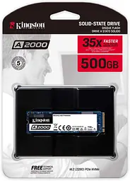 Накопичувач SSD Kingston M.2 NVMe 500Gb A2000 (SA2000M8/500G) Б/в - мініатюра 3
