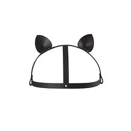 Маска кішечки Bijoux Indiscrets MAZE - Cat Ears Headpiece Black, екошкіра Bijoux Indiscrets B0260; SO2684 95182 - мініатюра 2