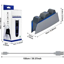 Зарядна станція DK 30th Anniversary для DualSense PS5 Grey [165755] - мініатюра 4