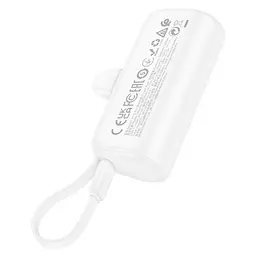 Акумулятор зовнішній із вбудованим кабелем Hoco J116 Pro Pocket Lightning вихід 5000mAh - мініатюра 4