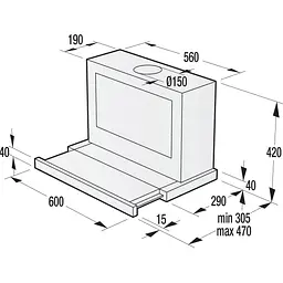 Витяжка телескопічна Gorenje BHP623E8X [142688] - мініатюра 4