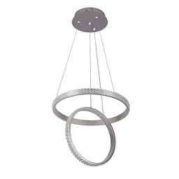 Люстра стельова LED Levistella 7871222 (400+300) CF, 40W, 3 режими світла, висота 1500мм, сучасний стиль