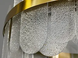 Підвісна люстра Diasha 803/600SGD кругла LED-модель у золотому кольорі, потужність 120 Вт, діаметр 58 см - мініатюра 6