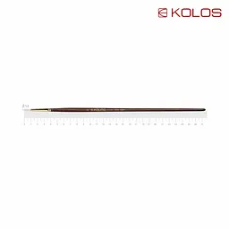 Пензель синтетика кругла Snow 1098R № 0 довга ручка KOLOS (4823064901986)