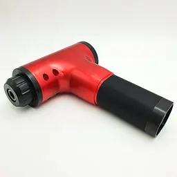 М'язовий масажер для тіла ручний акумуляторний портативний 4 насадки Fascial Gun MP-320 червоний - мініатюра 4