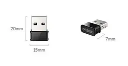 Адаптер Wi-Fi USB контролер D-Link DWA-181 AC1300 - мініатюра 4