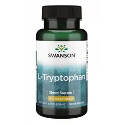 L-триптофан Swanson (L-Tryptophan) 500 мг для сну 60 капсул