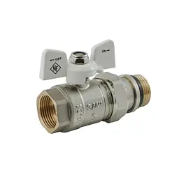 Кран кульовий з американкою Nolf classic 3/4" прямий NFC.963-08 (NF3161) - мініатюра 3