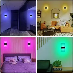 вітлодіодний настінний світильник VOMI RGB на батарейках - мініатюра 6