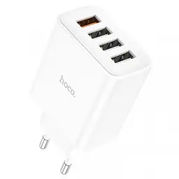Зарядний пристрій 4 usb порти HOCO C102A Fuerza 4 USB 28.5W QC3.0