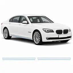 Антигравійна захисна бронеплівка за лекалами для BMW 7 Series F01/F02 2008-2015 - нижня зона кузова та пороги
