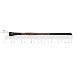 Пензель синтетика плоска MOON 1203F №10 коротка ручка Rosa