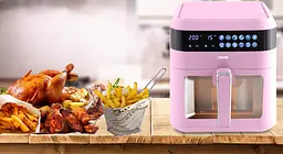 Аэрофритюрница мультипечь DMS HFG-7R XXL Pink 1600 Вт - мініатюра 4