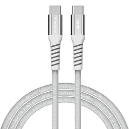 Кабель Verbatim 60 Вт /USB-C–USB-C /120 см-сірий (31850) - мініатюра 2