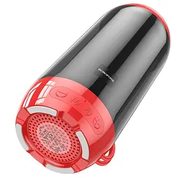 Акустична система Borofone BR25 Crazy sound colorful luminous червона - мініатюра 3