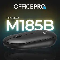 Миша OfficePro Silent Click Wireless Black (M185B) - мініатюра 10