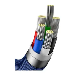 Дата кабель USB-C to Lightning 1.2m 20W blue Baseus (CAJY000203) - мініатюра 4