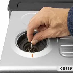 Кавоварка ріжкова Krups Precision+ чорний-сірий 3.5 л (XP804T10) - мініатюра 4