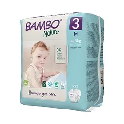 ЕКО Підгузки Bambo Nature Midi 3 (4-8 кг), 28 шт. Bambo Nature (19253) - мініатюра 2