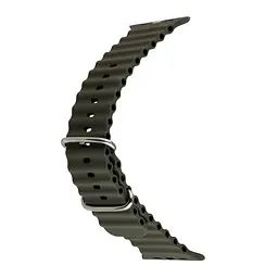 Ремінець Silicone Apple Watch Ocean Band Ultra 42/44/45/46/49 мм Dark Olive - мініатюра 2