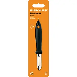Кухонний ніж Fiskars Essential для чищення овочів 6 см Black 1065585 - мініатюра 2