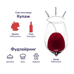 Вино плодове Katlenburger Чорничний глінтвейн, червоне, солодке, 1 л (532781) - мініатюра 2