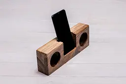 Колонка для підсилення звуку телефона гаджета на робочий стіл ecoWalnut - мініатюра 3