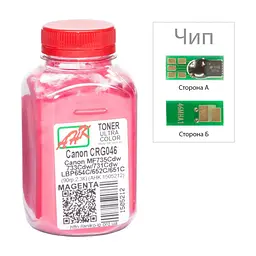 Тонер Canon LBP-650/MF-730, 90г Magenta +chip AHK (1505216)
