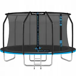 Батут із внутрішньою сіткою THUNDER Inside Elite 12FT 374 см Black/Blue