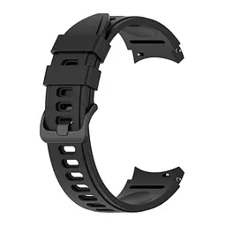 Ремінець для Samsung Galaxy Watch 4 Classic 46mm - чорний ширина кріплення 20мм силікон Watchbands RiccoOne (W29-2WB87751991) - мініатюра 2