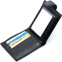 Стильне шкіряне портмоне ST Leather В 103 чорне 9,5 см - мініатюра 3
