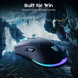 Комп'ютерна мишка Onikuma бездротова ігрова CW917 з RGB підсвіткою Bluetooth 2.4GHz акумуляторна для ПК і ноутбука - мініатюра 3