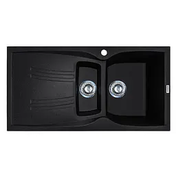 Кухонна мийка Adamant New Line Plus 975x495x235 чорний металік 521223, Чорний