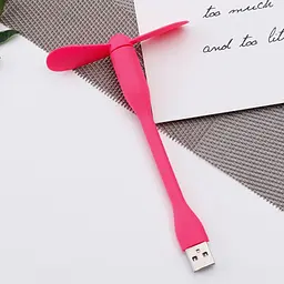 Вентилятор мобільний USB рожевий - мініатюра 4