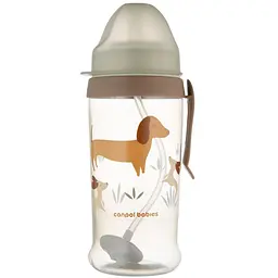 Уцінка. Бідончик непроливайка Canpol babies з трубочкою та обтяжувачем DOGS (56/510_bro) 