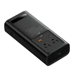 Автомобільний інвертор Baseus IGBT Power Inverter 300W (110V US/JP ) Black (CGNB010001) - мініатюра 5