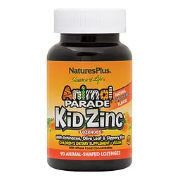 Вітаміни та мінерали NaturesPlus Animal Parade Kid Zinc 90 льодяників Мандарин