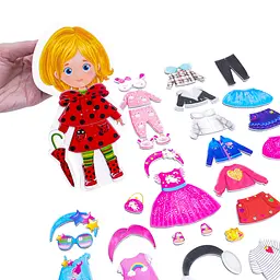 Настільна гра Магнітна одягалка "Trendy girl" Vladi Toys VT3702-23 укр - мініатюра 3