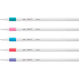 Набір лайнерів Uni Emott Fine Line Candy Pop Color 0.4 мм 5 кольорів (PEM-SY/5C.05CPC) - мініатюра 3