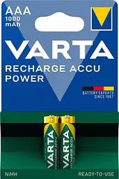 Акумулятор NI-MH Power AAA 1000мА•г 2шт VARTA teh0018520