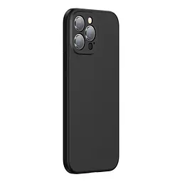 Чохол Baseus Liquid Silica Gel Protective Case For iPhone 13 Pro Black - мініатюра 3