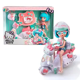 Дитяча лялька "Красуня Пінк на скутері" 4SF Manga Dolls HKTF3000 серії "Hello Kitty"