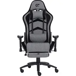 Геймерське крісло GT Racer X-2534-F Fabric Gray/Black Suede [121429]