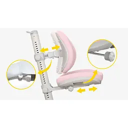 Дитяче крісло Mealux Ortoback Plus Pink (Y-508 KP Plus)  - мініатюра 4