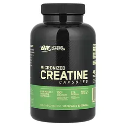 Мікронізований Креатин Optimum Nutrition Моногідрат - 100 капсул