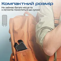 Підставка для ноутбука Promate iдставка для ноутбука PocketMount Grey (pocketmount.grey) - мініатюра 5