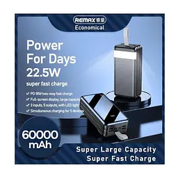 Зовнішній акумулятор Remax RPP-173 60000mAh 22.5W - мініатюра 4